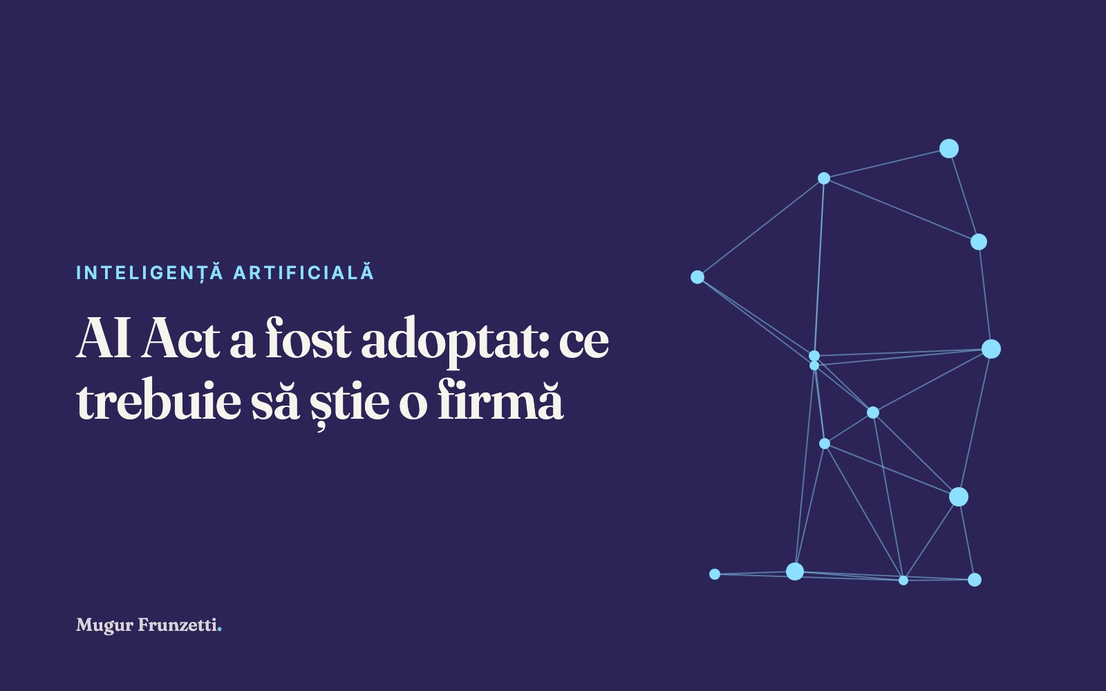 AI Act a fost adoptat: ce trebuie să știe o firmă