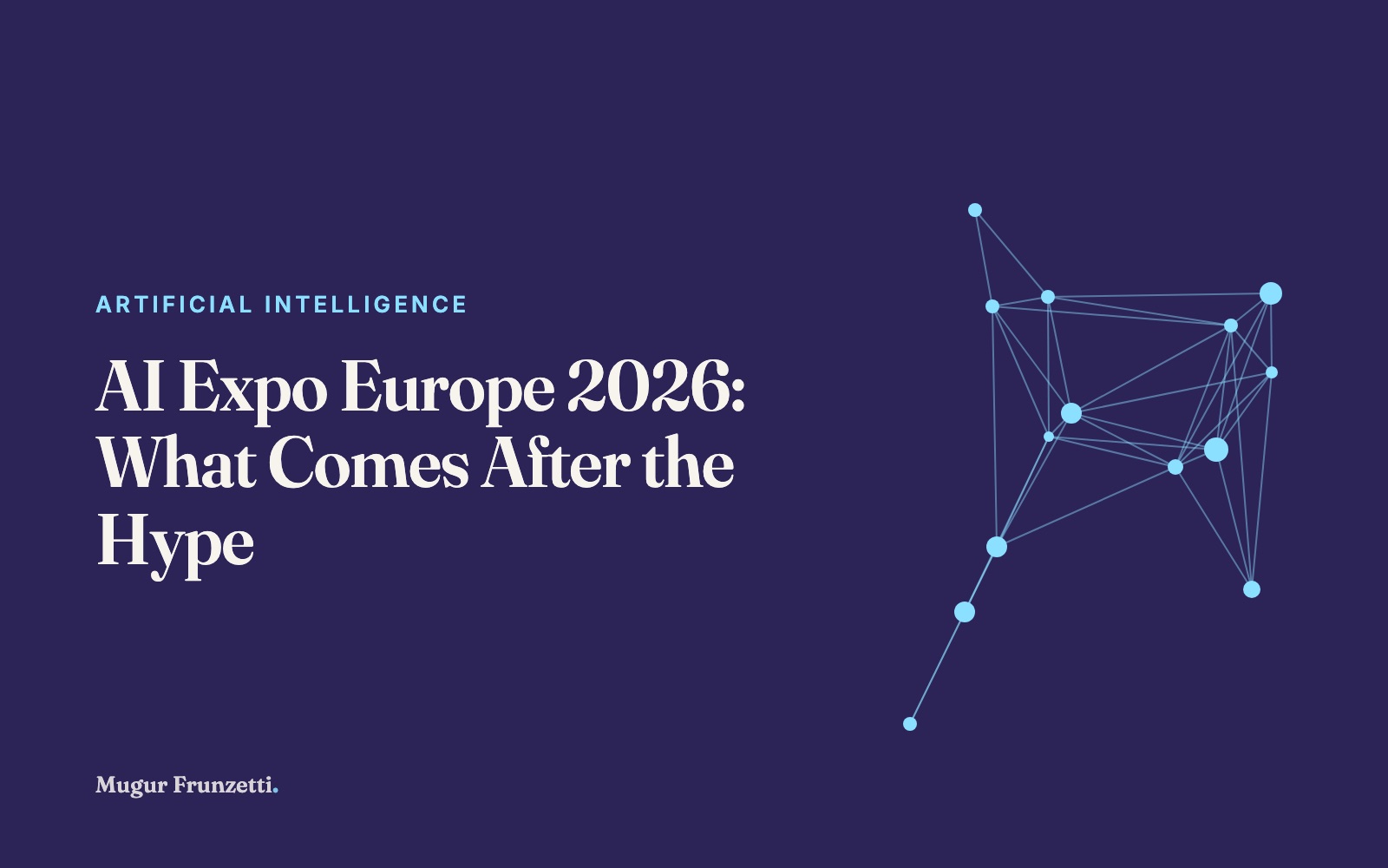 AI Expo Europe 2026: What Comes After the Hype