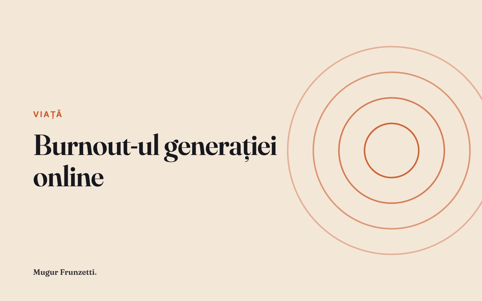 Burnout-ul generației online