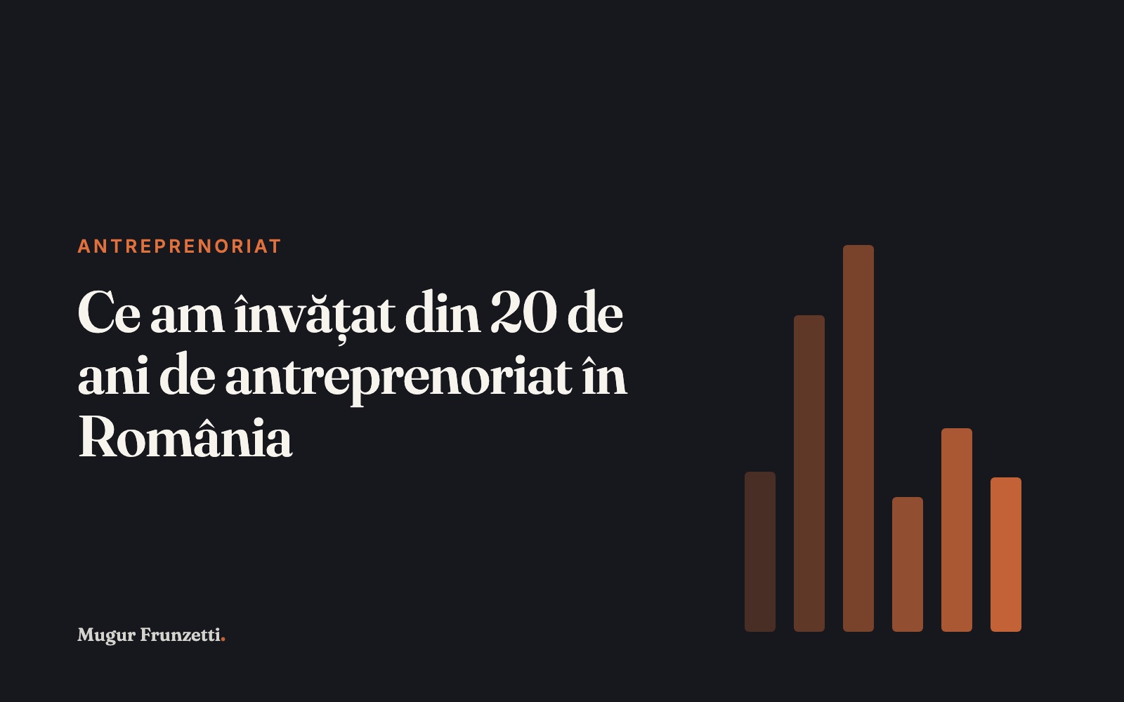Ce am învățat din 20 de ani de antreprenoriat în România