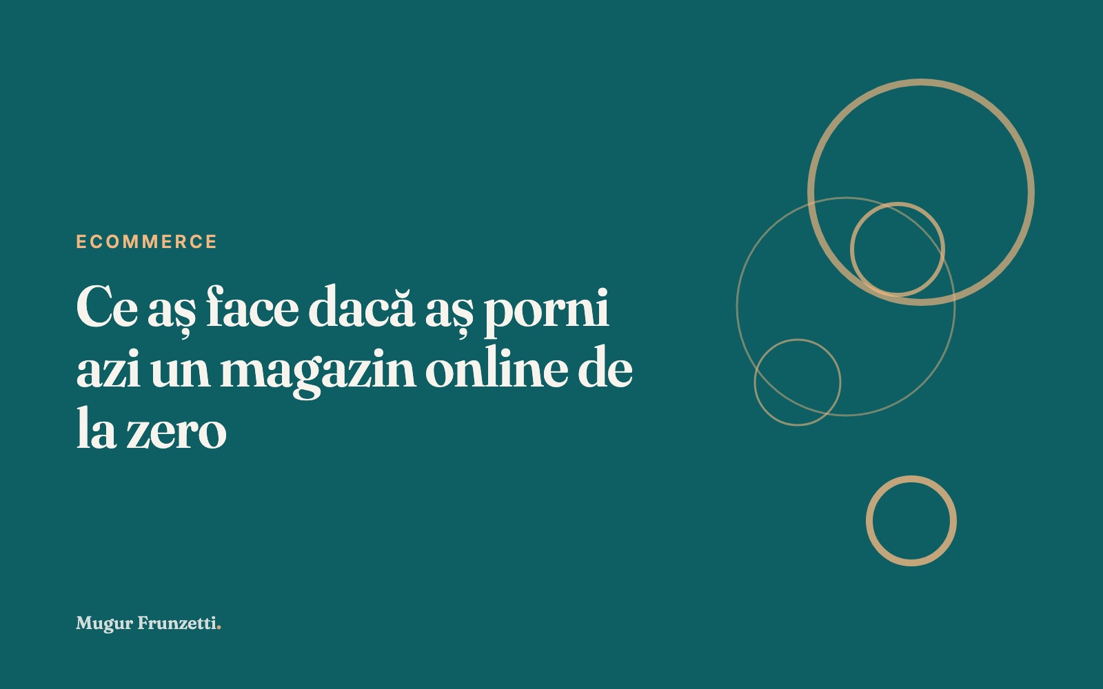 Ce aș face dacă aș porni azi un magazin online de la zero