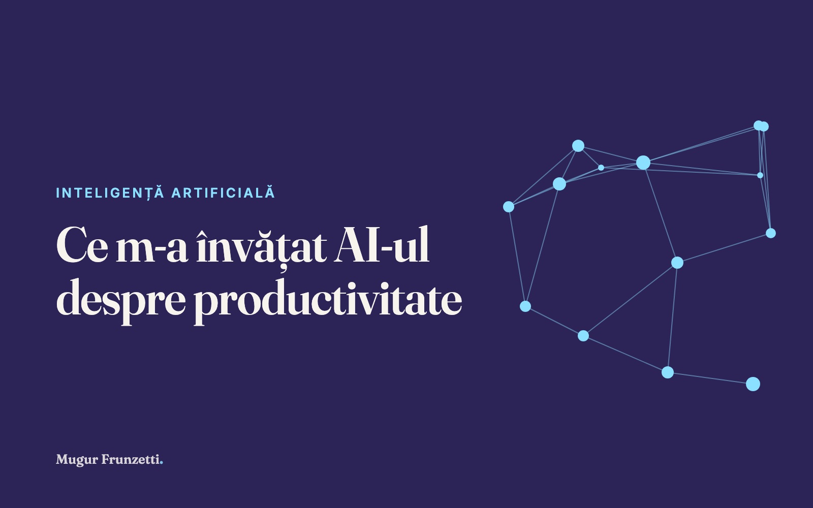 Ce m-a învățat AI-ul despre productivitate