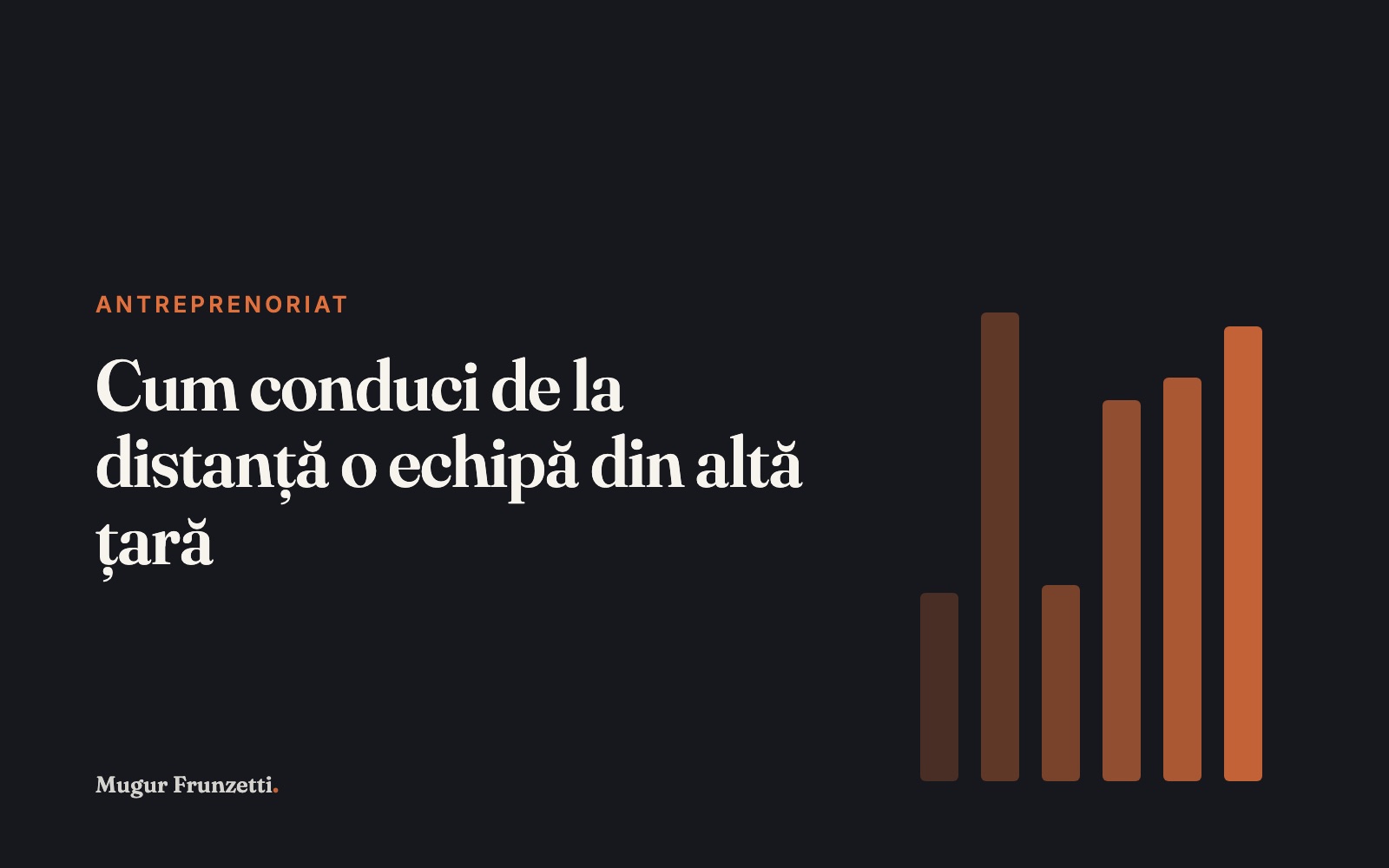 Cum conduci de la distanță o echipă din altă țară