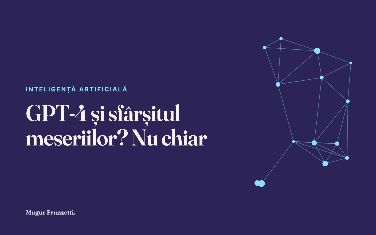 GPT-4 și sfârșitul meseriilor? Nu chiar