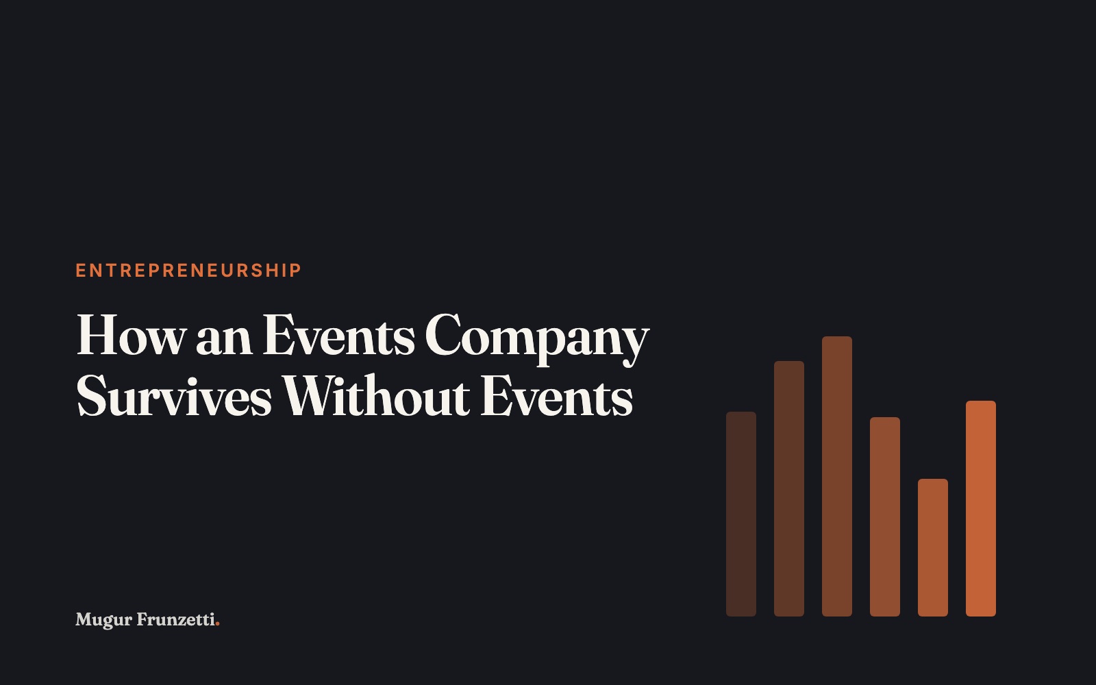 How an Events Company Survives Without Events