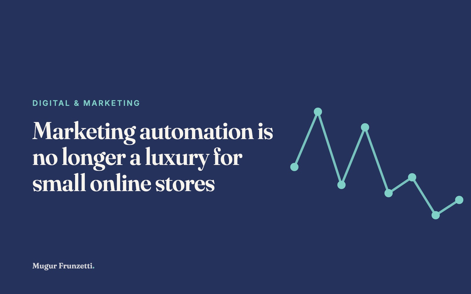 Marketing automation is no longer a luxury for small online stores