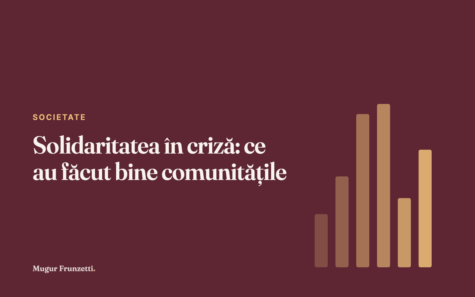 Solidaritatea în criză: ce au făcut bine comunitățile