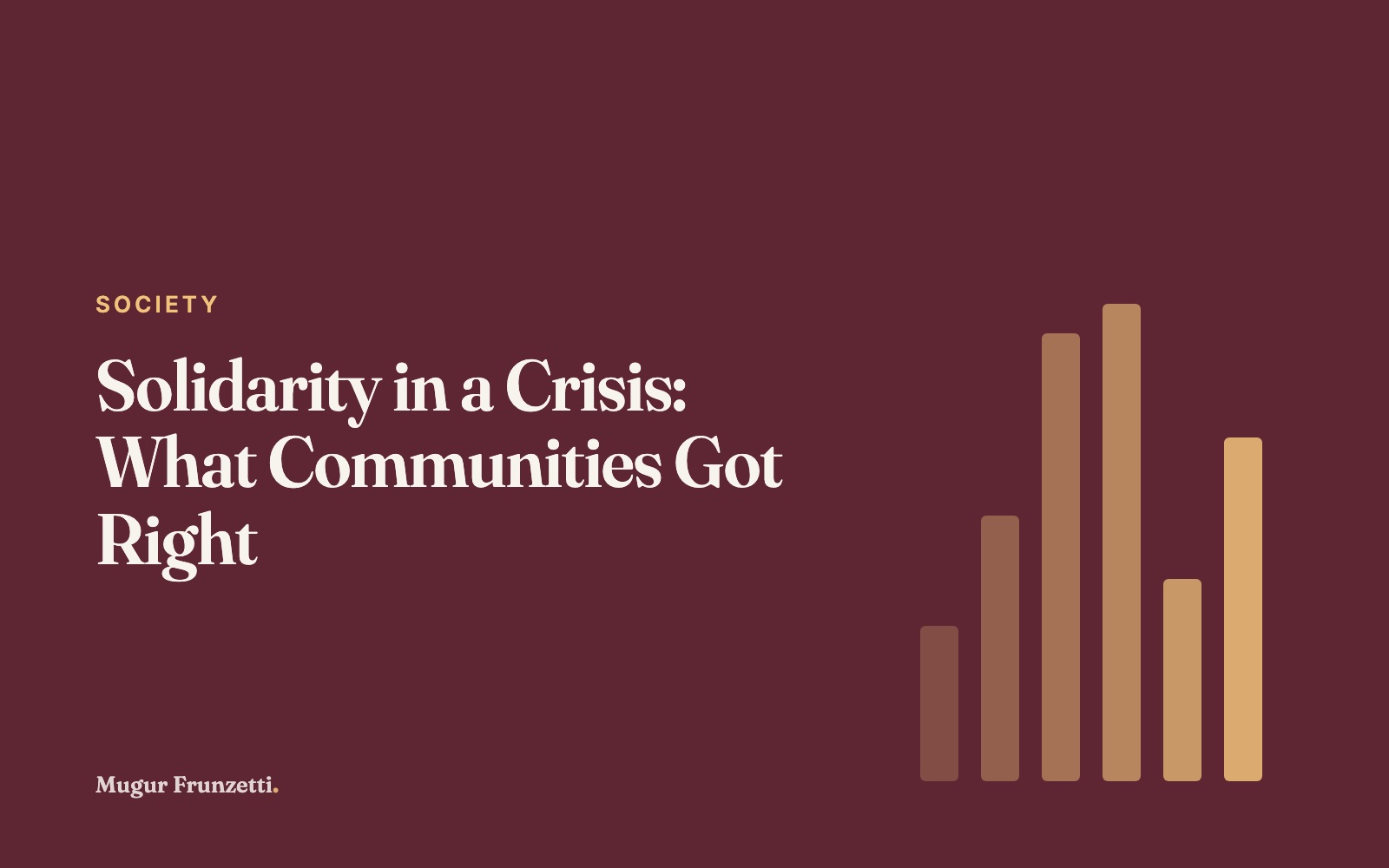 Solidarity in a Crisis: What Communities Got Right